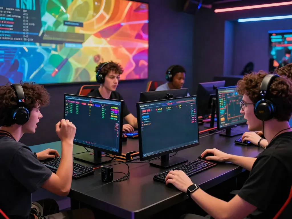 Engaged players enjoying betting experience on https://nbet.group/ with vibrant digital gaming setup.
